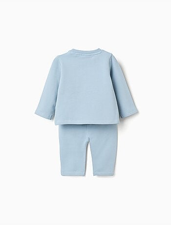 Ensemble de jogging en coton peigné avec imprimé en relief