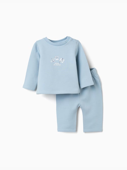 Ensemble de jogging en coton peigné avec imprimé en relief - Kiabi Ensemble de jogging en coton peigné avec imprimé en relief - Kiabi