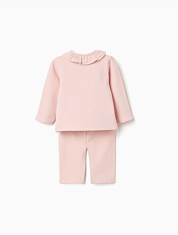 Ensemble de jogging en coton peigné avec imprimé en relief
