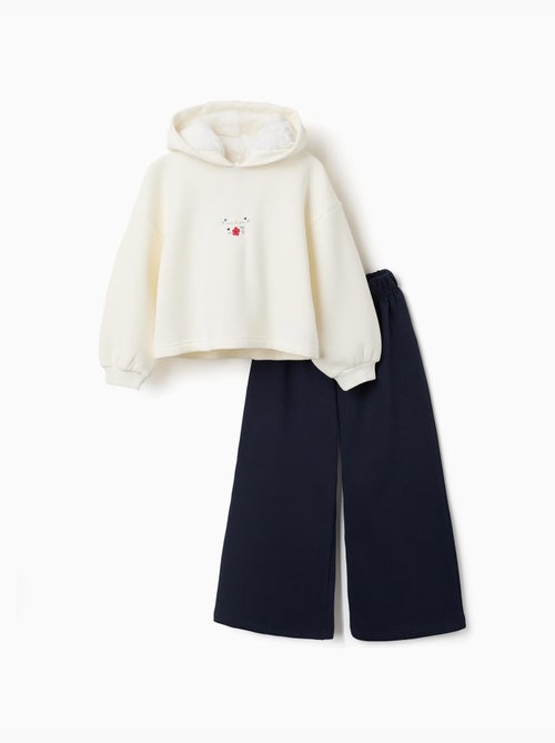 Ensemble de jogging en coton peigné avec imprimé floral - Kiabi Ensemble de jogging en coton peigné avec imprimé floral - Kiabi