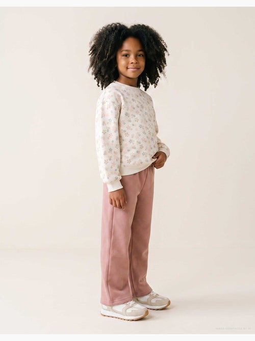 Ensemble de jogging en coton peigné avec imprimé floral - Kiabi