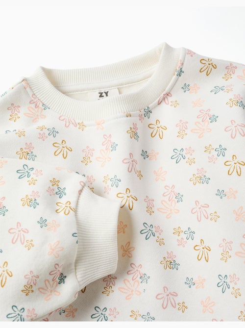 Ensemble de jogging en coton peigné avec imprimé floral - Kiabi