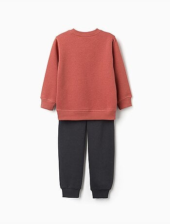 Ensemble de jogging en coton peigné avec imprimé
