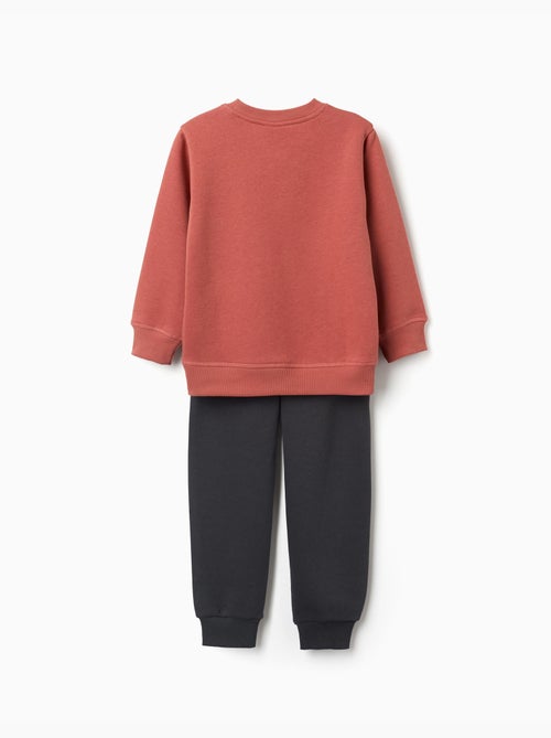 Ensemble de jogging en coton peigné avec imprimé - Kiabi