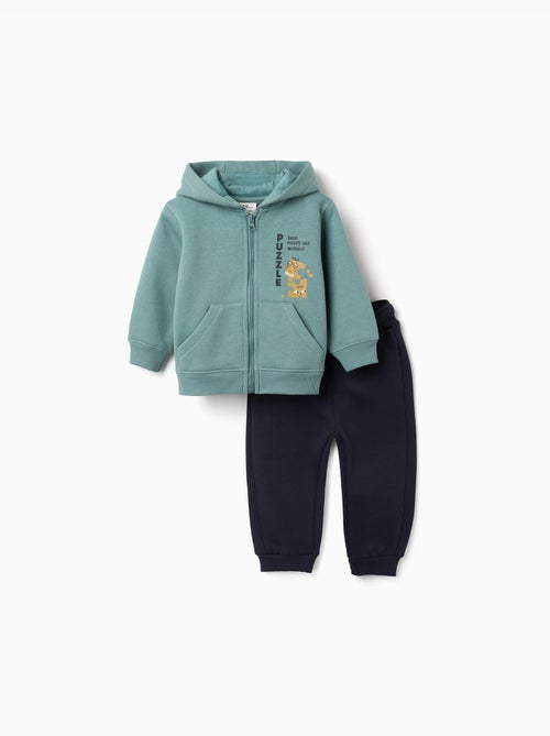 Ensemble de jogging en coton peigné avec imprimé - Kiabi