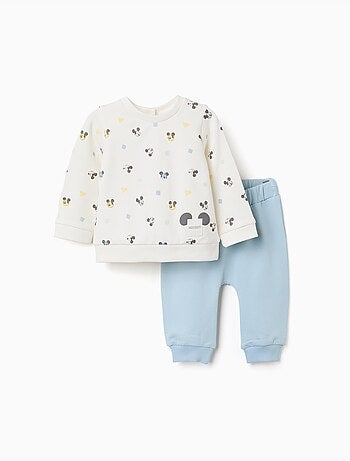 Ensemble de jogging en coton peigné avec motif mickey