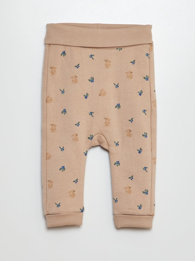 Ensemble de jogging en molleton - sweat + pantalon - 2 pièces Beige - Kiabi