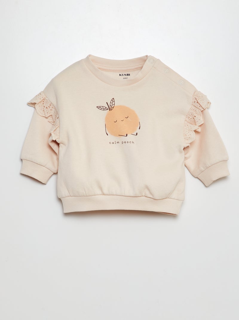 Ensemble de jogging en molleton - sweat + pantalon - 2 pièces Rose - Kiabi