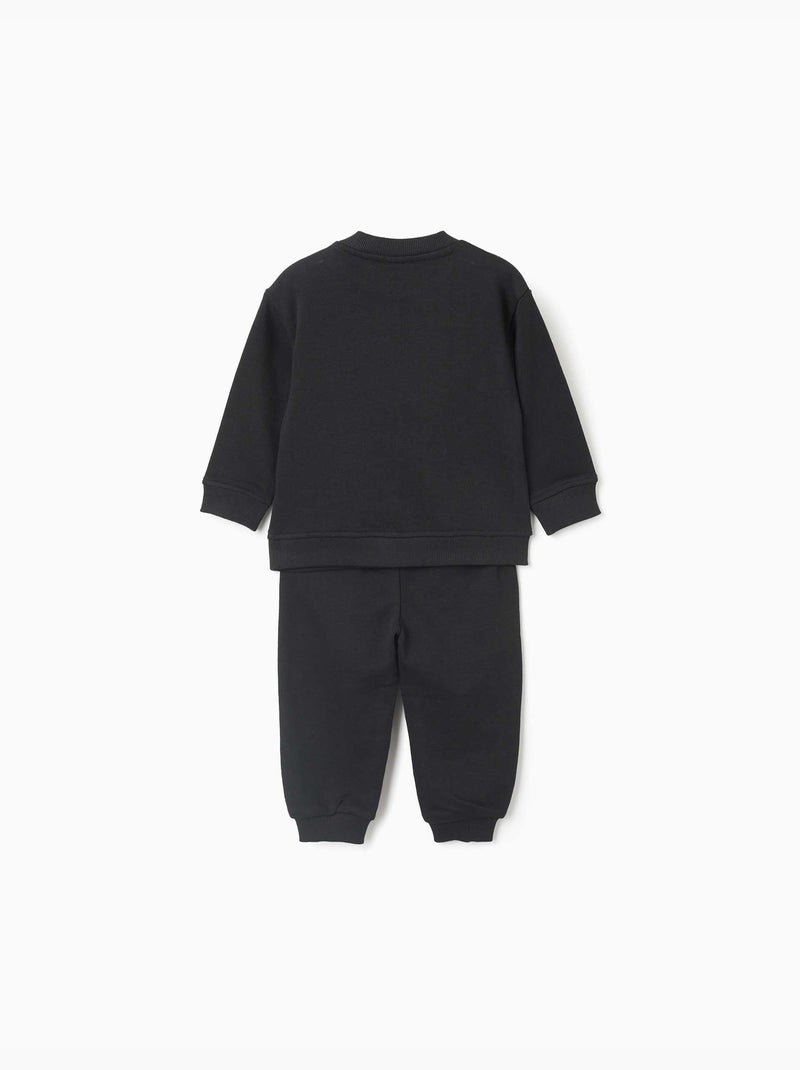 Ensemble de jogging en molleton avec imprimé qui brille dans le noir Noir Noir - Kiabi