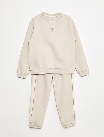 Ensemble de jogging en molleton gratté sweat + pantalon - 2 pièces