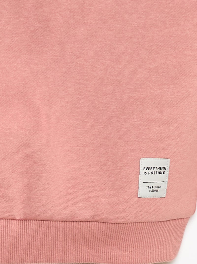 Ensemble de jogging en molleton gratté sweat + pantalon - 2 pièces Rose - Kiabi