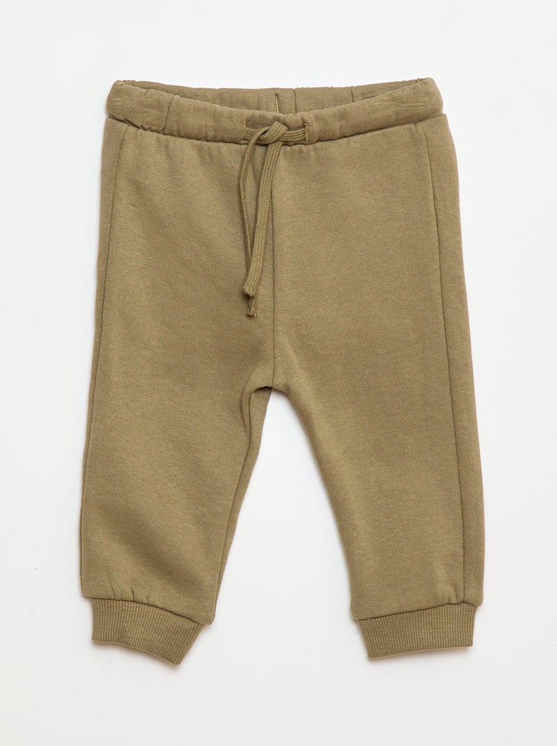 Ensemble de jogging en molleton uni sweat + pantalon - 2 pièces Vert - Kiabi