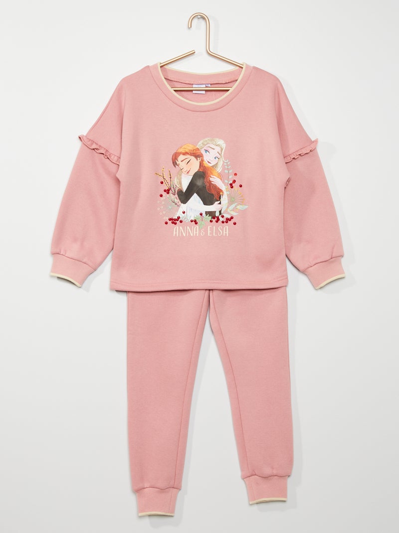 Ensemble de jogging 'La Reine des Neiges' rose - Kiabi