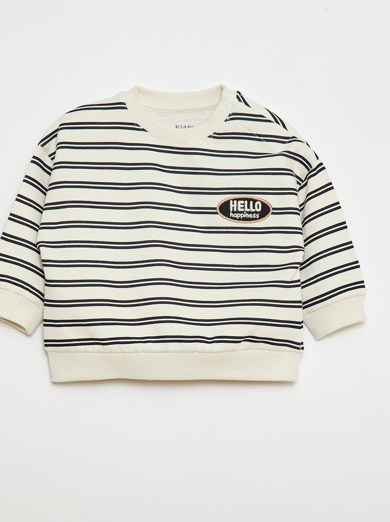 Ensemble de jogging sweat + pantalon - 2 pièces Blanc - Kiabi