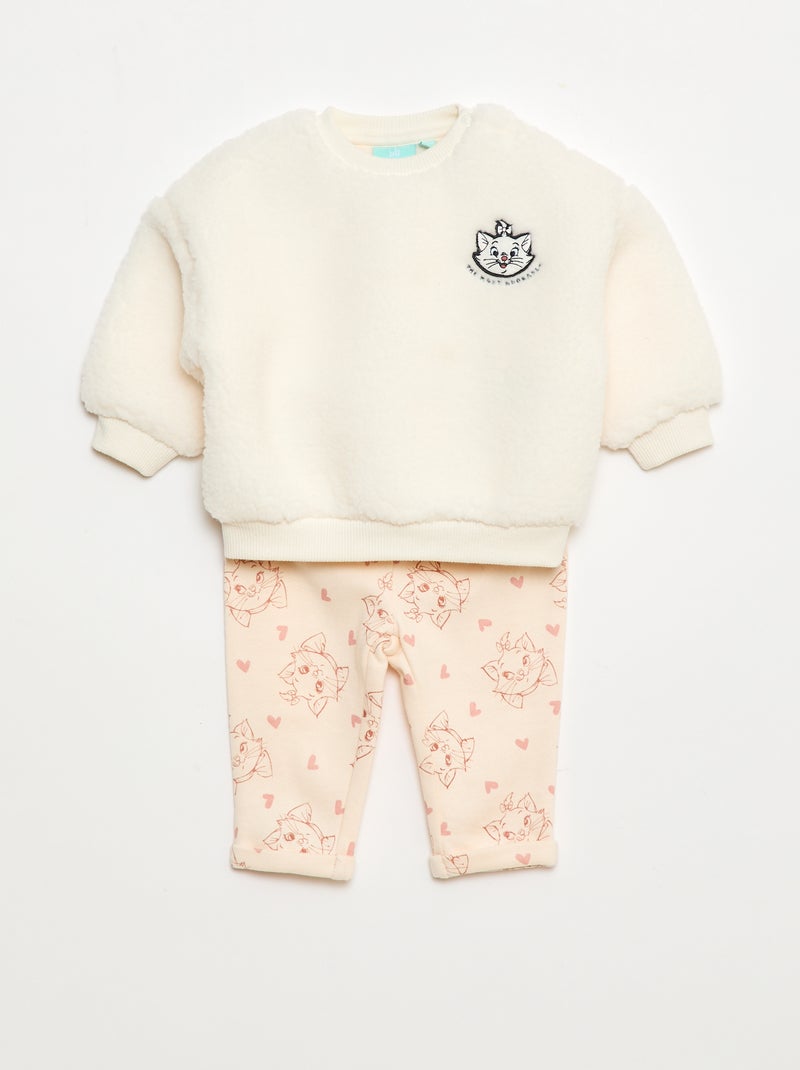Ensemble de jogging sweat + pantalon 'Marie' 'Les Aristochats' - 2 pièces Rose - Kiabi