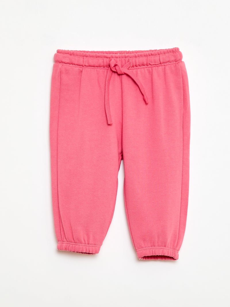 Ensemble de jogging sweat + pantalon Rose - Kiabi