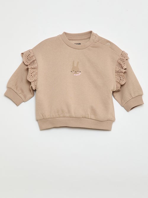 Ensemble de jogging sweat volanté + pantalon - 2 pièces - Kiabi