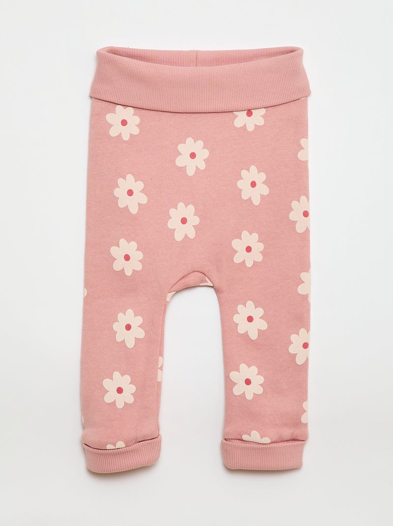 Ensemble de jogging sweat volanté + pantalon - 2 pièces Rose - Kiabi