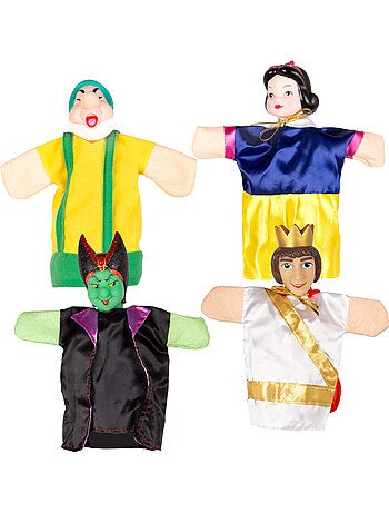 Ensemble de marionnettes blanche-neige 25 cm cucu show
