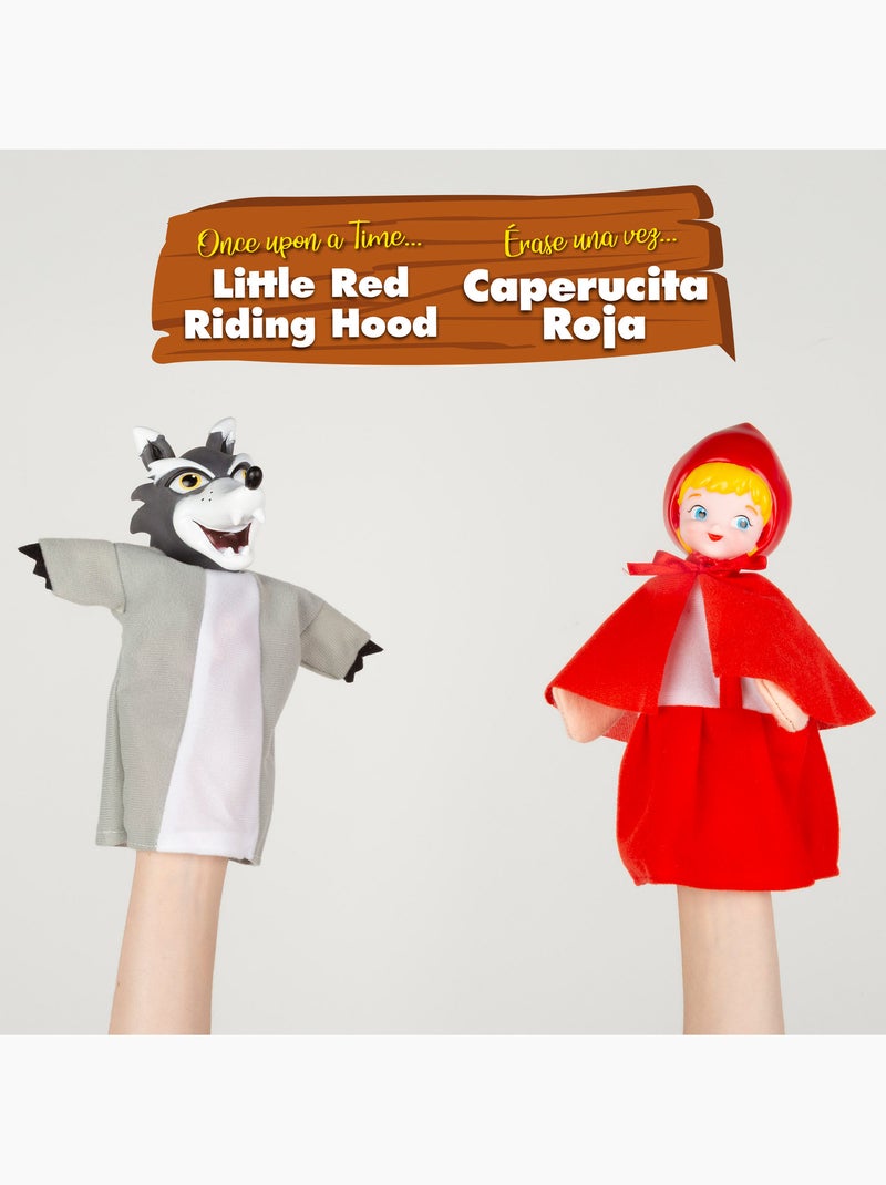 Ensemble de marionnettes le petit chaperon rouge 25 cm cucu show N/A - Kiabi