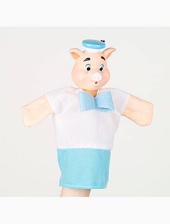 Ensemble de marionnettes les trois petits cochons 25 cm cucu show