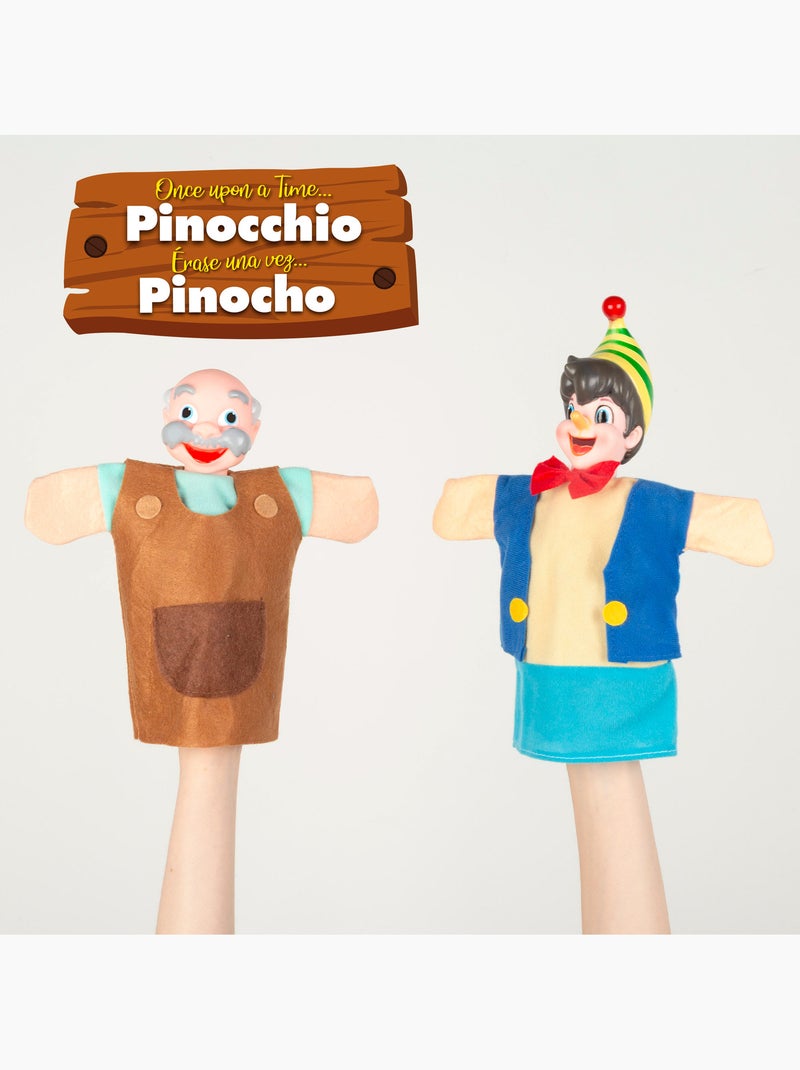 Ensemble de marionnettes pinocchio 25 cm cucu show N/A - Kiabi