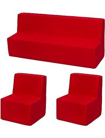 Ensemble de meubles chambre enfant: 2xfauteuil+canapé