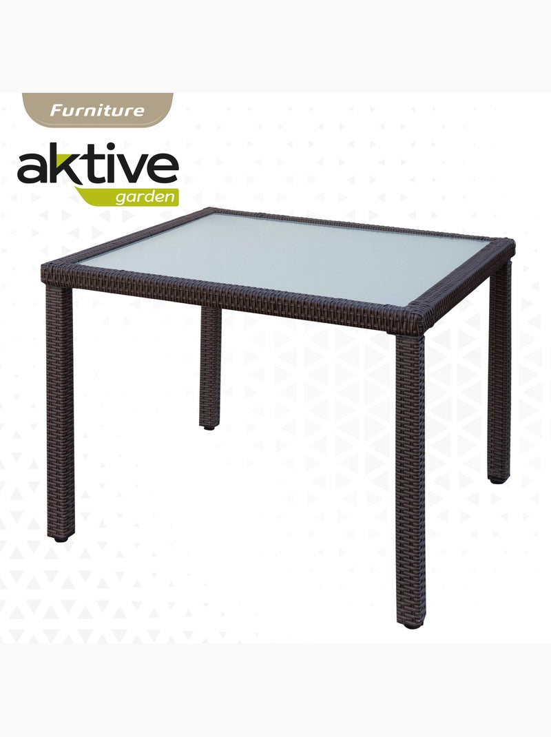 Ensemble de meubles de jardin avec chaises et table en rotin aktive Marron/Marron - Kiabi