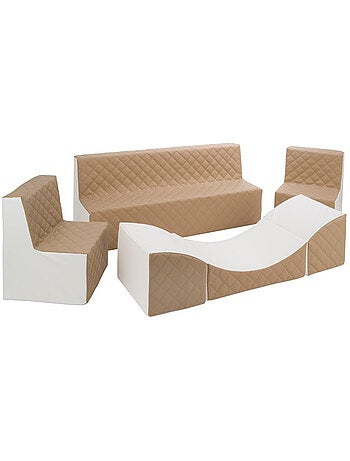 Ensemble de meubles en mousse : 2 chaise canapé et fauteuil