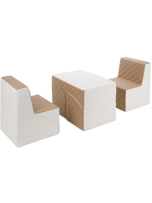 Ensemble de meubles en mousse cappuccino - Kiabi