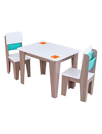 Marchepied enfant en bois - Bleu - Kiabi - 59.99€