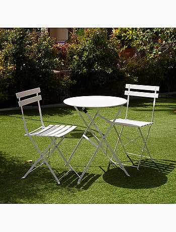 Ensemble de mobilier de terrasse pliable 60 x 70 cm