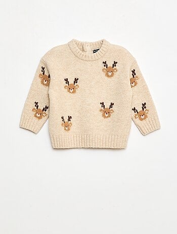 Ensemble de Noël Pull + legging en tricot animé