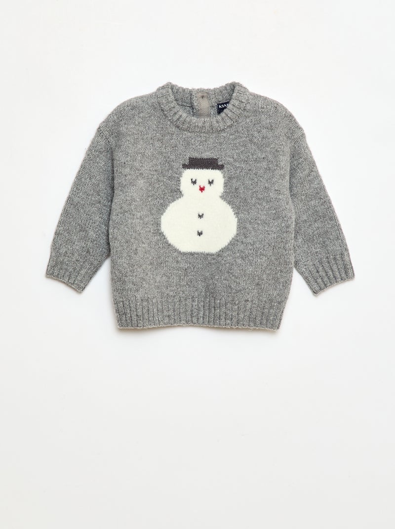 Ensemble de Noël Pull + legging en tricot animé Gris - Kiabi