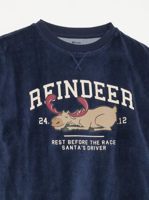 Ensemble de Noël : pyjama 2 pièces + bonnet - Kiabi