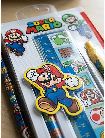Ensemble de papeterie – super mario