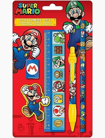 Ensemble de papeterie – super mario