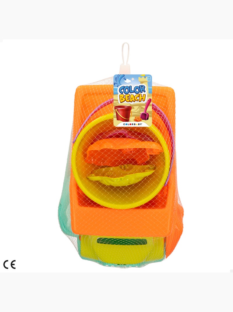 Ensemble de plage avec accessoires camion et seau color beach N/A - Kiabi