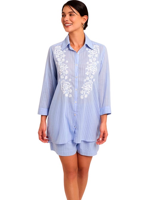 Ensemble de plage brodé short chemise COMPLEMENTOS - Kiabi