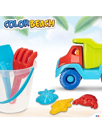 Ensemble de plage camion de plage avec accessoires color beach