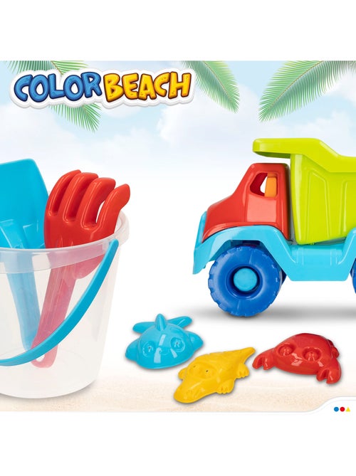 Ensemble de plage camion de plage avec accessoires color beach - Kiabi