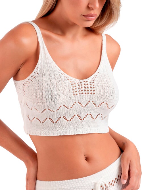 Ensemble de plage crochet top et jupe courte Total Look - Kiabi