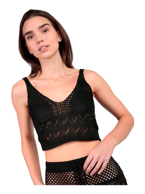 Ensemble de plage crochet top et jupe courte Total Look - Kiabi