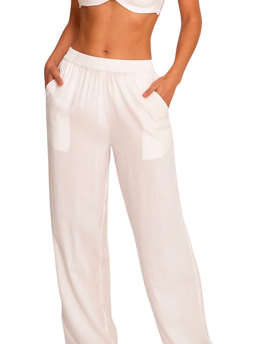 Ensemble de plage pantalon gilet long ouvert NAUTILUS - Kiabi