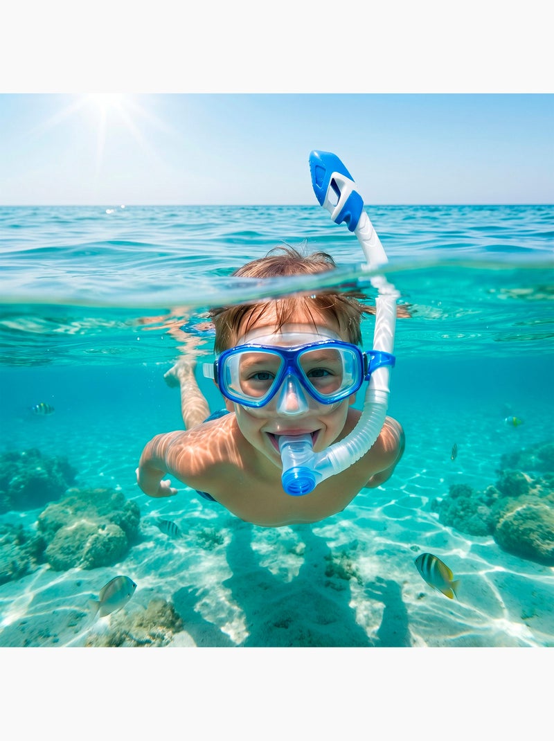 Ensemble de plongée aqua sport junior : masque, tuba et palmes 7 ans et plus N/A - Kiabi