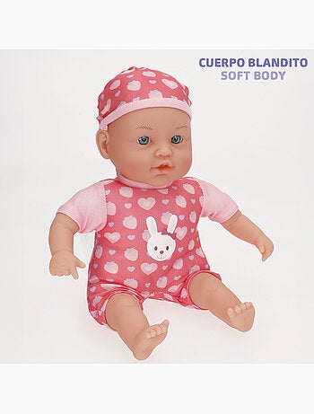 Ensemble de poupée fille de 41 cm et bébé de 32 cm avec accessoires colorbaby's