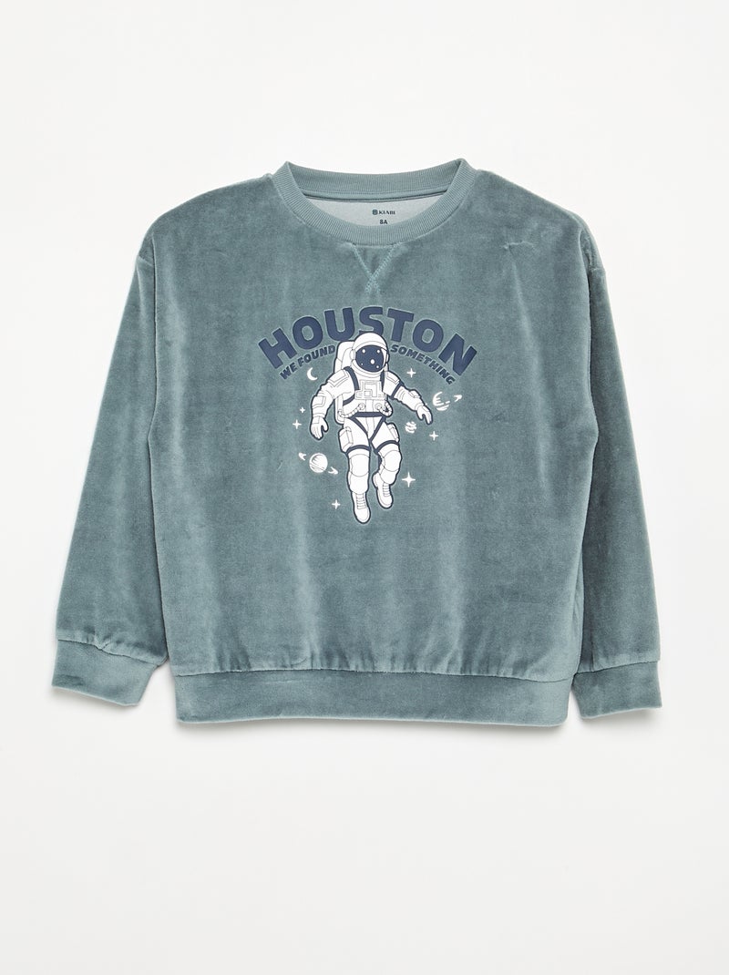 Ensemble de pyjama 2 pièces - Sweat + pantalon Bleu - Kiabi