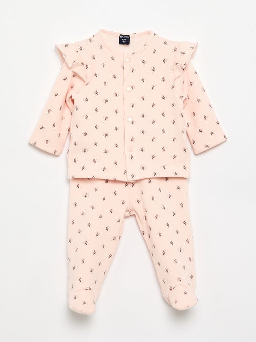 Ensemble de pyjama 2 pièces avec pieds - 2 pièces - Kiabi