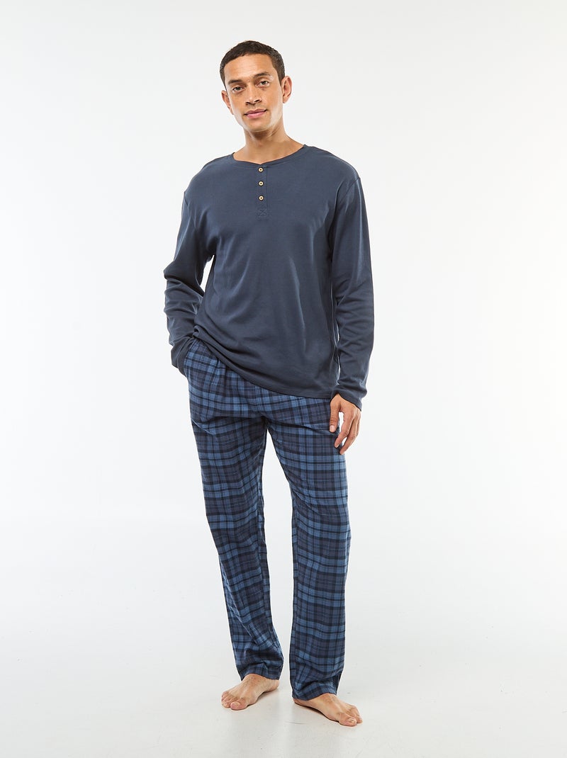 Ensemble de pyjama 2 pièces  t-shirt + pantalon -  2 pièces Bleu - Kiabi
