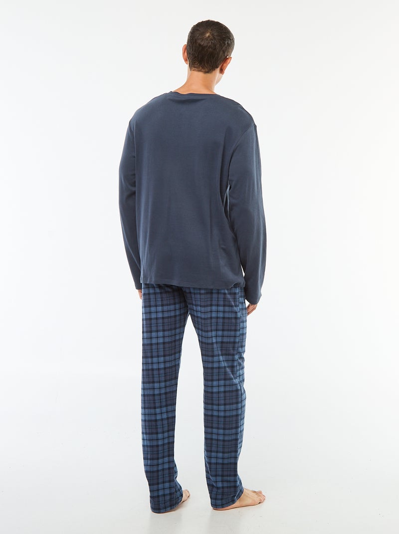 Ensemble de pyjama 2 pièces  t-shirt + pantalon -  2 pièces Bleu - Kiabi